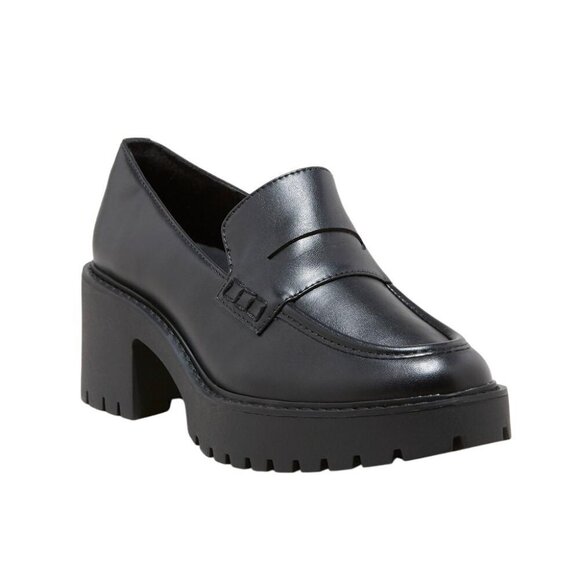 NWT Universal Thread Womens Maisy Loafer Heels 87931757 Black 6M - Picture 1 of 7
